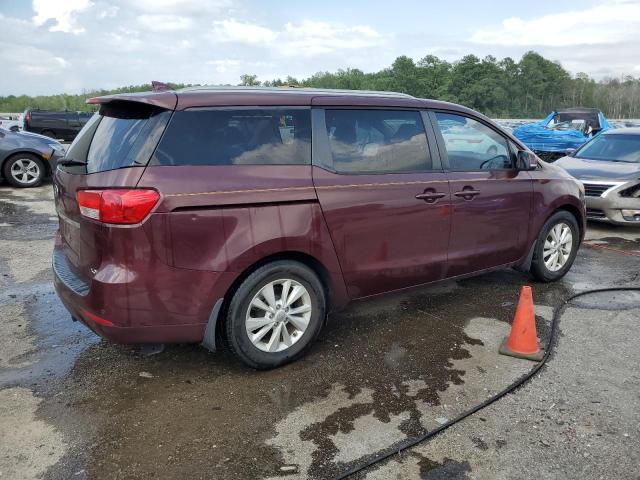 KNDMB5C1XG6124121 - 2016 KIA SEDONA LX BURGUNDY photo 3