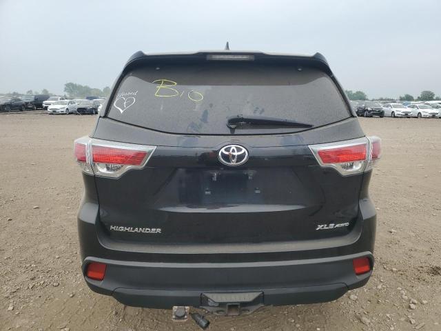 5TDJKRFH9FS086902 - 2015 TOYOTA HIGHLANDER XLE შავი ფოტო 6