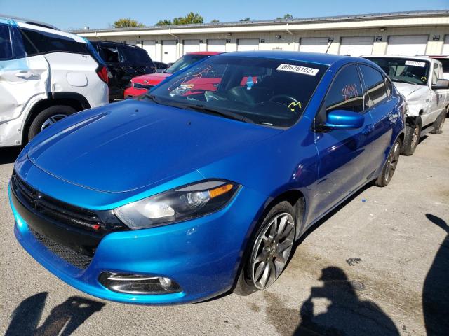 1C3CDFBB5FD213079 - 2015 DODGE DART SXT BLUE photo 2