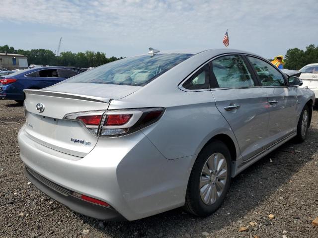 KMHE24L10GA014377 - 2016 HYUNDAI SONATA HYBRID SILVER photo 3