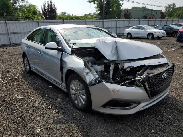 KMHE24L10GA014377 - 2016 HYUNDAI SONATA HYBRID SILVER photo 4