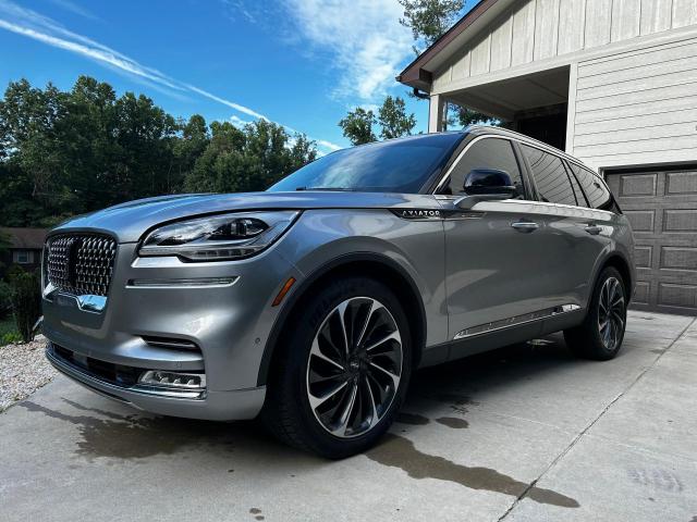 5LM5J7XC1MGL08263 - 2021 LINCOLN AVIATOR RESERVE CHARCOAL photo 2