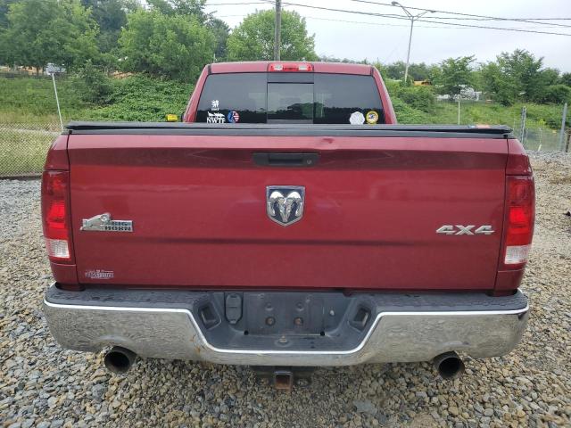 1C6RD7GT3CS161205 - 2012 DODGE RAM 1500 SLT MAROON photo 6