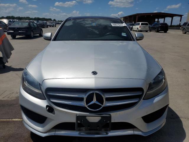 55SWF4JB0JU268564 - 2018 MERCEDES-BENZ C 300 SILVER photo 5