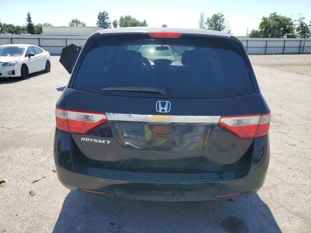 5FNRL5H64BB064440 - 2011 HONDA ODYSSEY EXL BLACK photo 6
