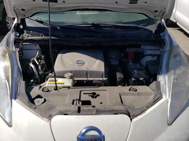 1N4AZ0CP9EC338785 - 2014 NISSAN LEAF S WHITE photo 11