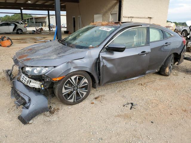 JHMFC1F7XJX041996 - 2018 HONDA CIVIC EXL ნაცრისფერი ფოტო 1