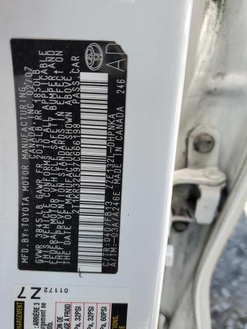 2T1KR32E97C666198 - 2007 TOYOTA COROLLA MA XR WHITE photo 13