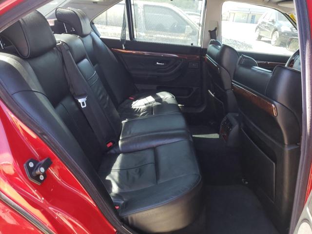 WBAGG83451DN86175 - 2001 BMW 740 I AUTOMATIC RED photo 10