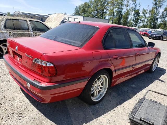 WBAGG83451DN86175 - 2001 BMW 740 I AUTOMATIC RED photo 3