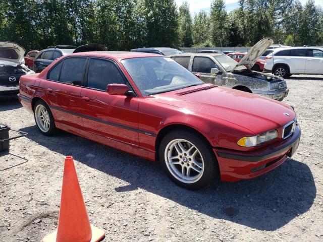 WBAGG83451DN86175 - 2001 BMW 740 I AUTOMATIC RED photo 4