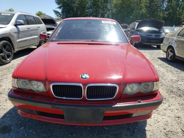 WBAGG83451DN86175 - 2001 BMW 740 I AUTOMATIC RED photo 5