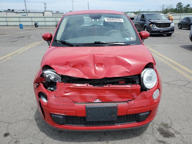 3C3CFFAR6DT739155 - 2013 FIAT 500 POP RED photo 5