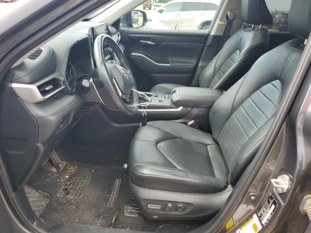 5TDGZRAH4LS017043 - 2020 TOYOTA HIGHLANDER XLE CHARCOAL photo 7