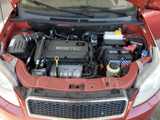 KL1TD66E19B306740 - 2009 CHEVROLET AVEO LS RED photo 11