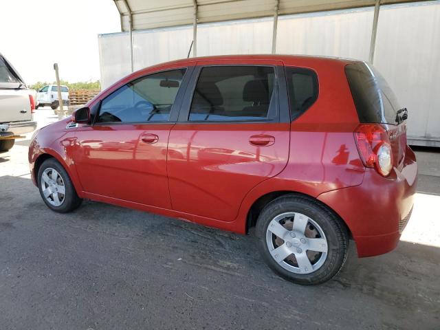 KL1TD66E19B306740 - 2009 CHEVROLET AVEO LS RED photo 2