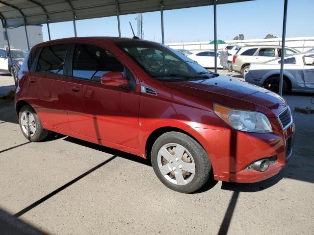 KL1TD66E19B306740 - 2009 CHEVROLET AVEO LS RED photo 4