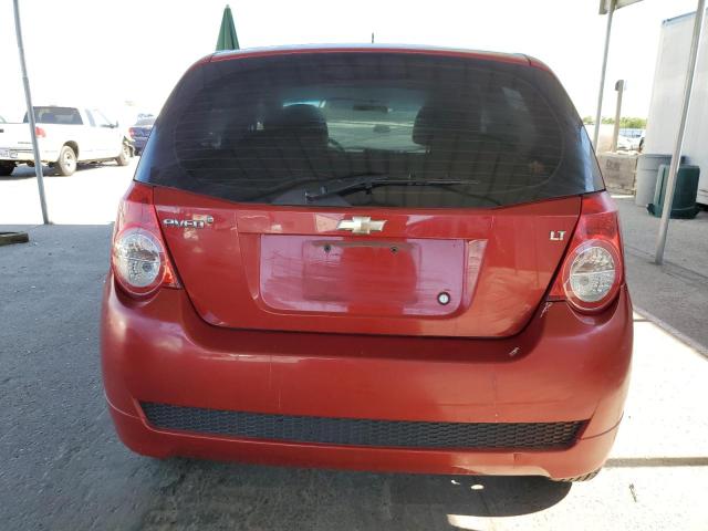 KL1TD66E19B306740 - 2009 CHEVROLET AVEO LS RED photo 6