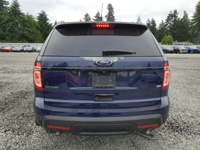 1FM5K8AR4FGA66591 - 2015 FORD EXPLORER POLICE INTERCEPTOR BLUE photo 6