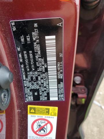 5TDJKRFH8GS349205 - 2016 TOYOTA HIGHLANDER XLE BURGUNDY photo 13