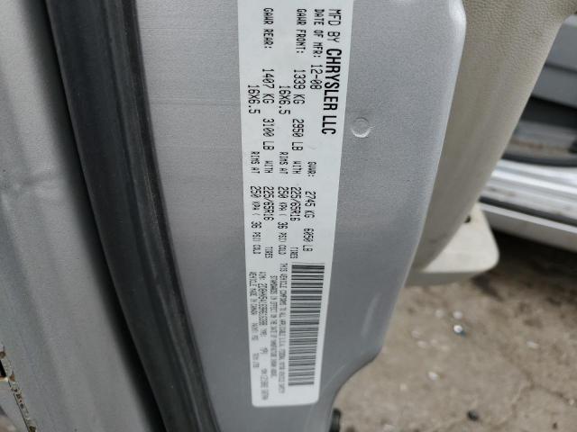 2D8HN54169R616388 - 2009 DODGE GRAND CARA SXT SILVER photo 13