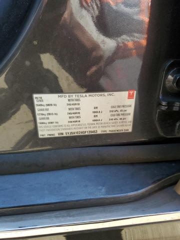 5YJSA1E24GF139453 - 2016 TESLA MODEL S 灰色 照片 12