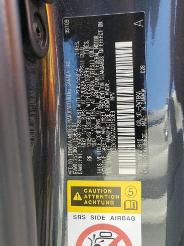 2T2ZK1BA7AC015269 - 2010 LEXUS RX 350 CHARCOAL photo 13