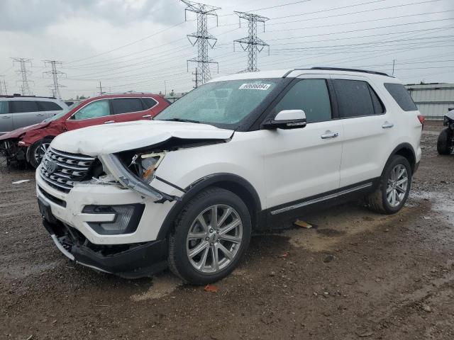 1FM5K8F85HGC67290 - 2017 FORD EXPLORER LIMITED WHITE photo 1