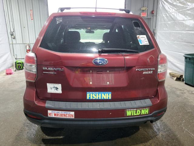 JF2SJADC4FH426740 - 2015 SUBARU FORESTER 2.5I PREMIUM RED photo 6