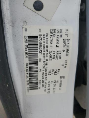 1D4GP24R46B616797 - 2006 DODGE GRAND CARA SE WHITE photo 13