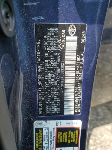 4T1BK1EB4EU083821 - 2014 TOYOTA AVALON BASE Mavi foto 12