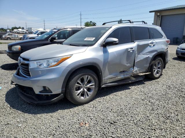 5TDJKRFH8ES023532 - 2014 TOYOTA HIGHLANDER XLE SILVER photo 1
