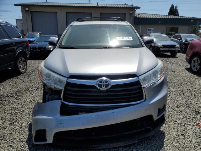 5TDJKRFH8ES023532 - 2014 TOYOTA HIGHLANDER XLE SILVER photo 5