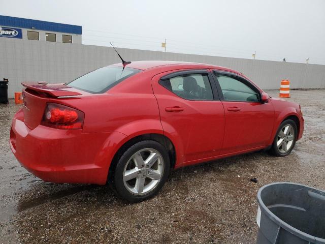 1B3BD2FG4BN524434 - 2011 DODGE AVENGER LUX RED photo 3