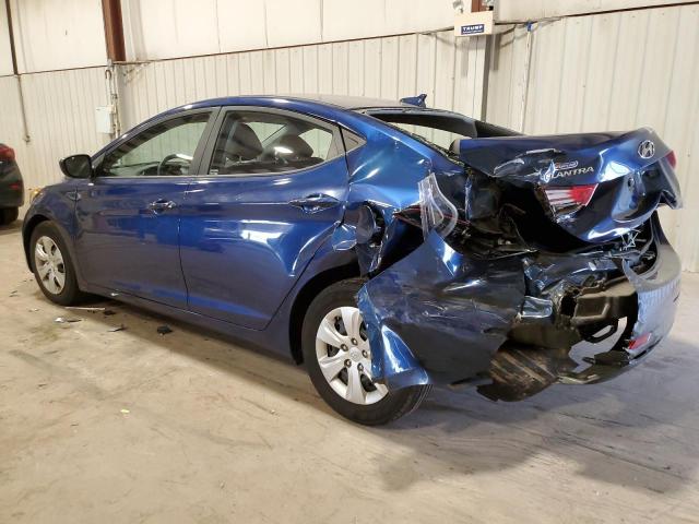 5NPDH4AE5GH683502 - 2016 HYUNDAI ELANTRA SE BLUE photo 2