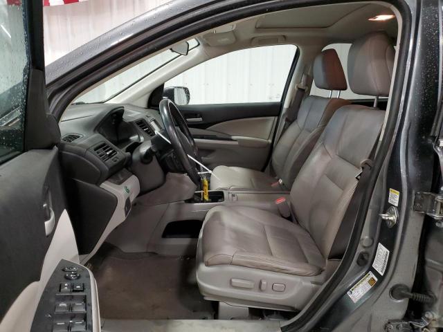 2HKRM4H7XCH611732 - 2012 HONDA CR-V EXL GRAY photo 7