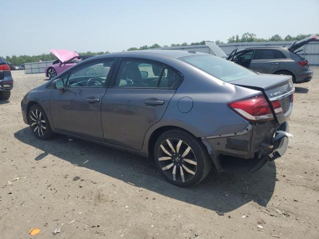19XFB2F90FE243331 - 2015 HONDA CIVIC EXL GRAY photo 2