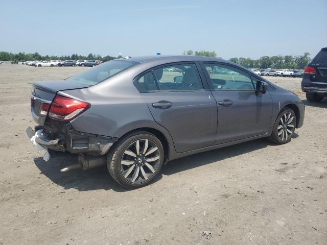 19XFB2F90FE243331 - 2015 HONDA CIVIC EXL GRAY photo 3