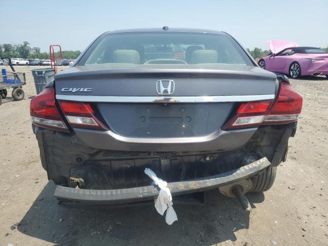 19XFB2F90FE243331 - 2015 HONDA CIVIC EXL GRAY photo 6