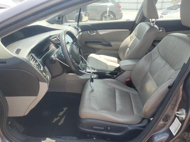 19XFB2F90FE243331 - 2015 HONDA CIVIC EXL GRAY photo 7