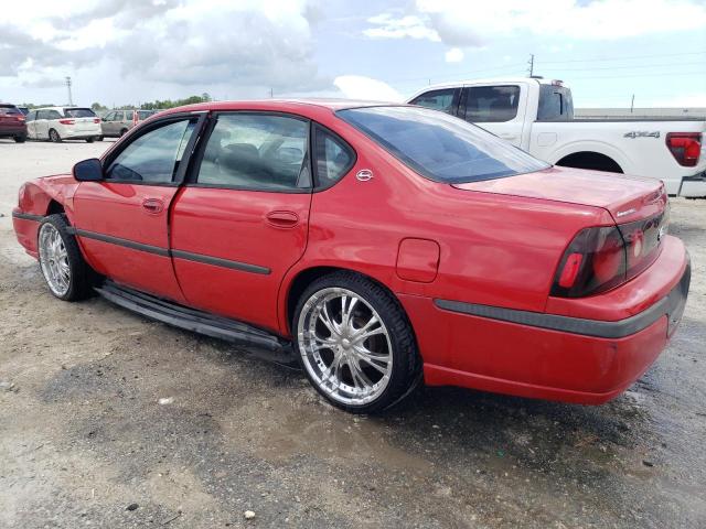 2G1WF52E349349625 - 2004 CHEVROLET IMPALA RED photo 2