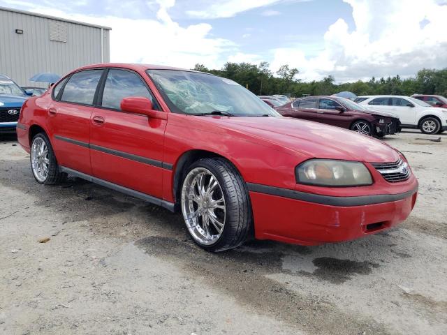 2G1WF52E349349625 - 2004 CHEVROLET IMPALA RED photo 4