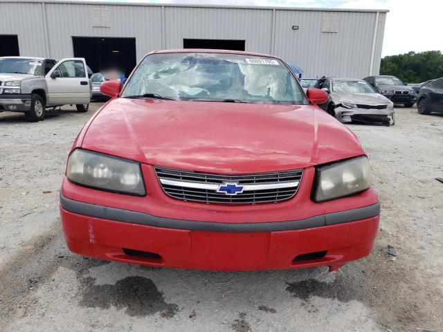 2G1WF52E349349625 - 2004 CHEVROLET IMPALA RED photo 5