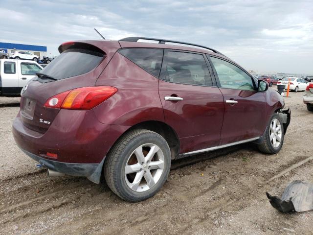 JN8AZ18W39W132046 - 2009 NISSAN MURANO S MAROON photo 3