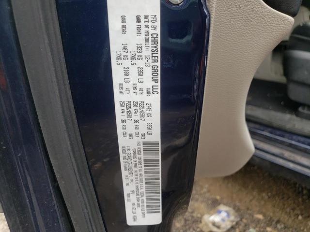 2C4RC1CG1ER224971 - 2014 CHRYSLER TOWN & COU TOURING L BLUE photo 13