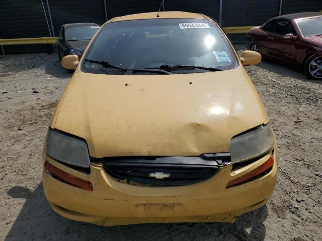 KL1TJ62664B193187 - 2004 CHEVROLET AVEO LS YELLOW photo 5