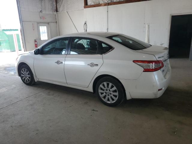 3N1AB7AP5DL680704 - 2013 NISSAN SENTRA S WHITE photo 2