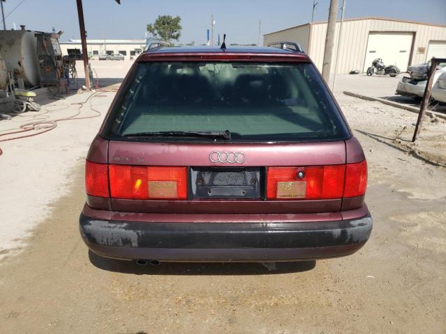 WAUCK84AXRN021539 - 1994 AUDI 100 S BURGUNDY photo 6