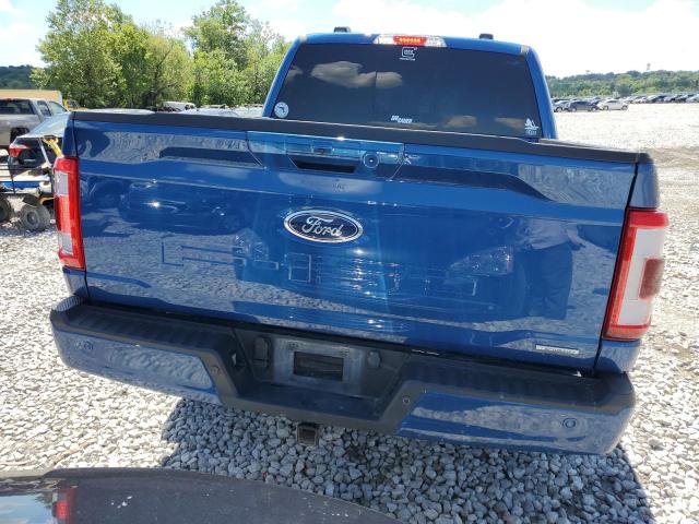 1FTFW1E86NFC31440 - 2022 FORD F150 SUPERCREW BLUE photo 6