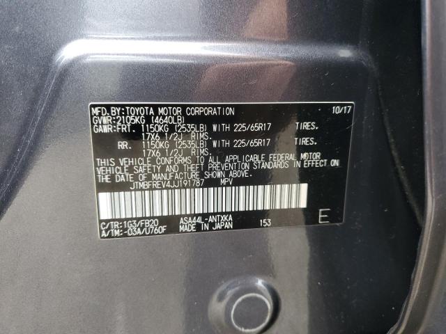 JTMBFREV4JJ191787 - 2018 TOYOTA RAV4 LE Siyah fotoğraf 13